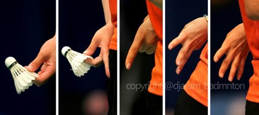 kode tangan pemain badminton